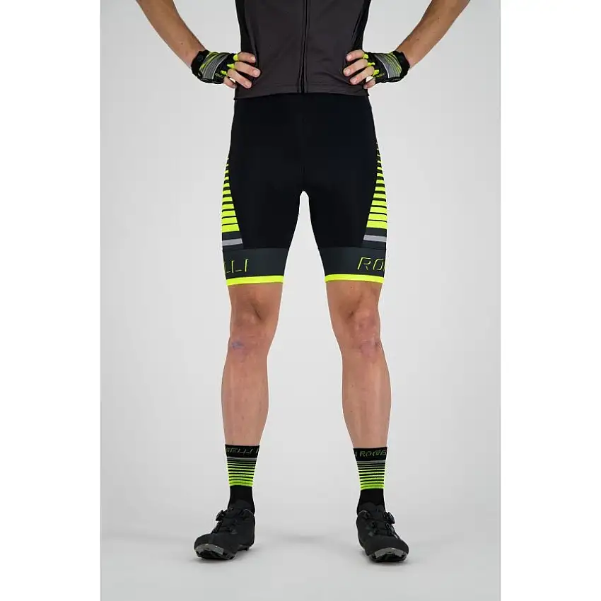 Bib Shorts Rogelli Hero Black/Grey/Fluor