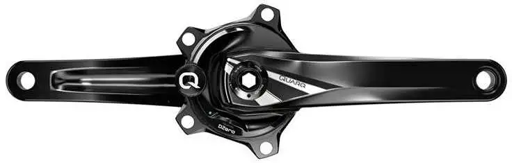 Effektmätare SRAM DZero Quarq Aluminium 2 x 10-11 växlar GXP 110 bcd med hidden drevskruv 172.5 mm svart/grå