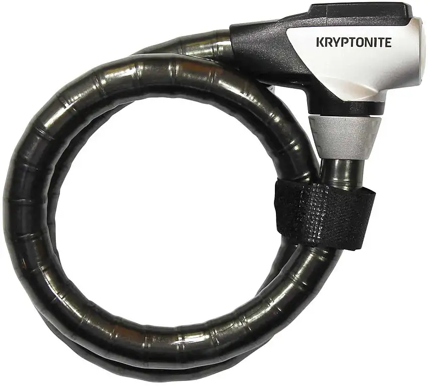 Vajerlås Kryptonite Kryptoflex 2010 Armored 100 cm svart/grå