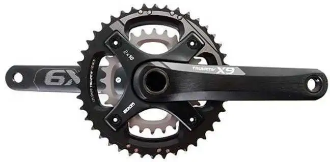 Vevparti Truvativ X9 GPX 2 x 10 växlar 42/28T 175 mm grå