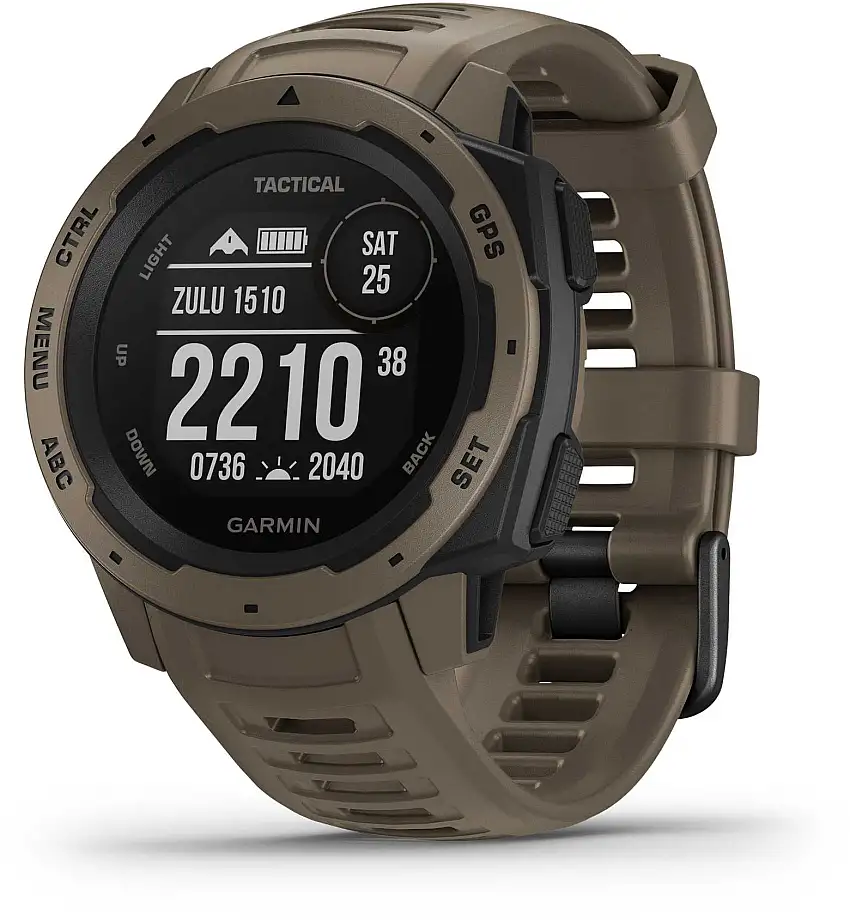 Träningsklocka Garmin Instinct Tactical Edition brun