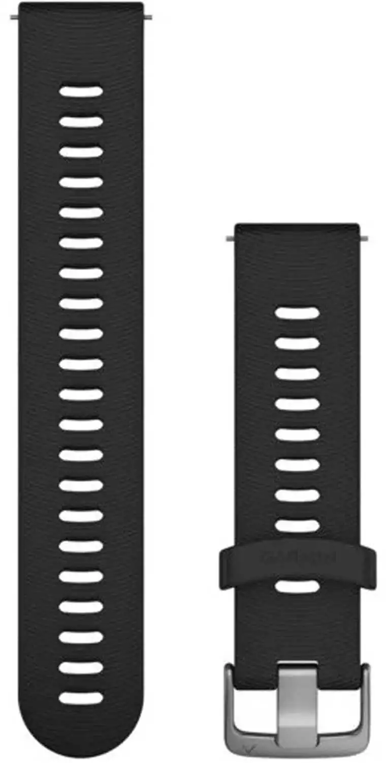Armband Garmin Quick Release 20 mm silikon svart