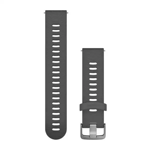 Armband Garmin Quick Release 20 mm silikon skiffergrå