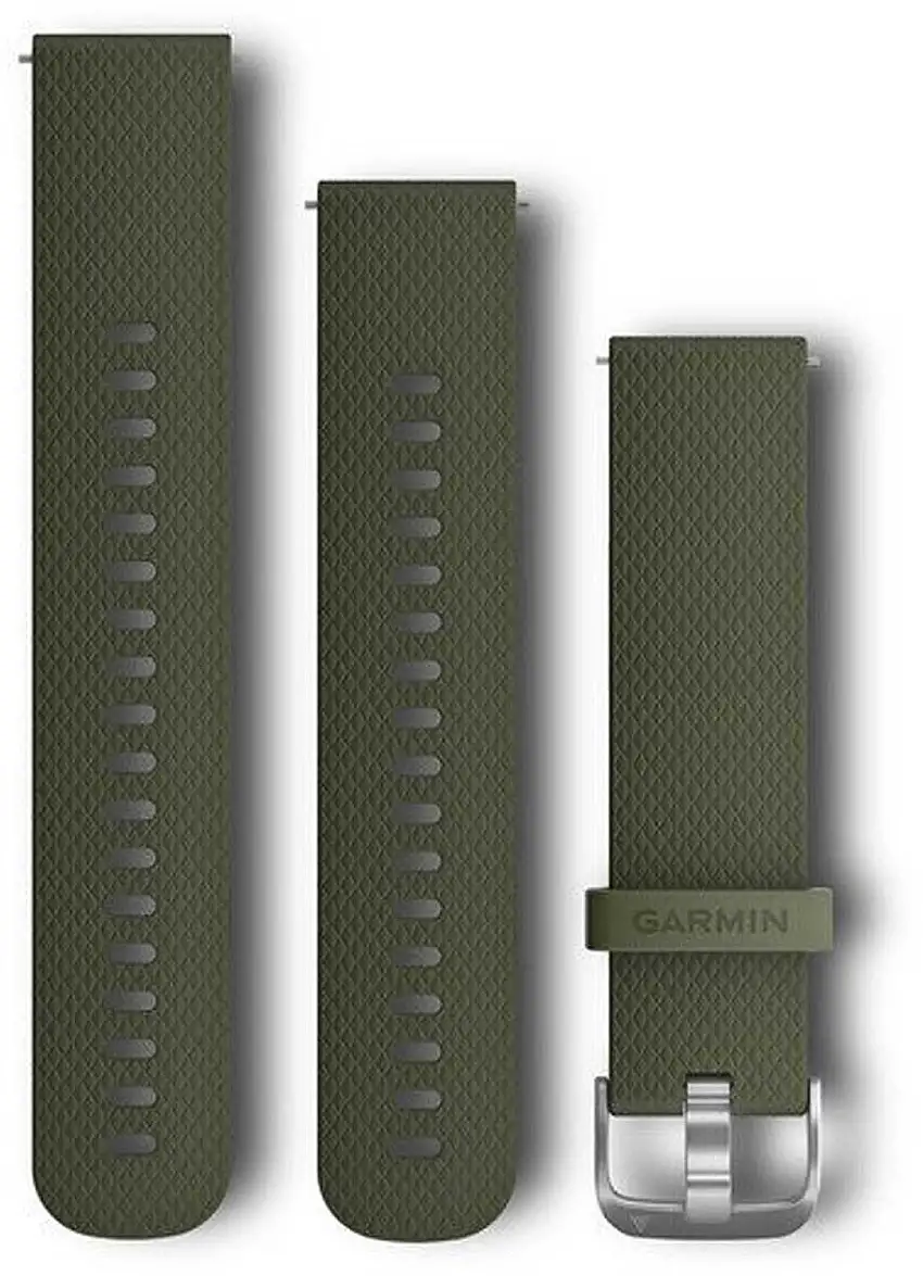 Armband Garmin Quick Release 20 mm silikon mörkgrön