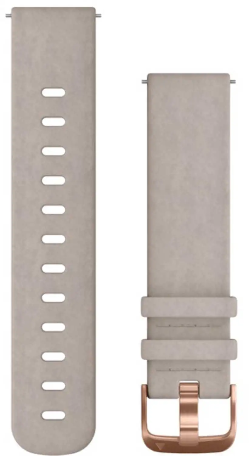 Armband Garmin Quick Release 20 mm suede ljusgrå