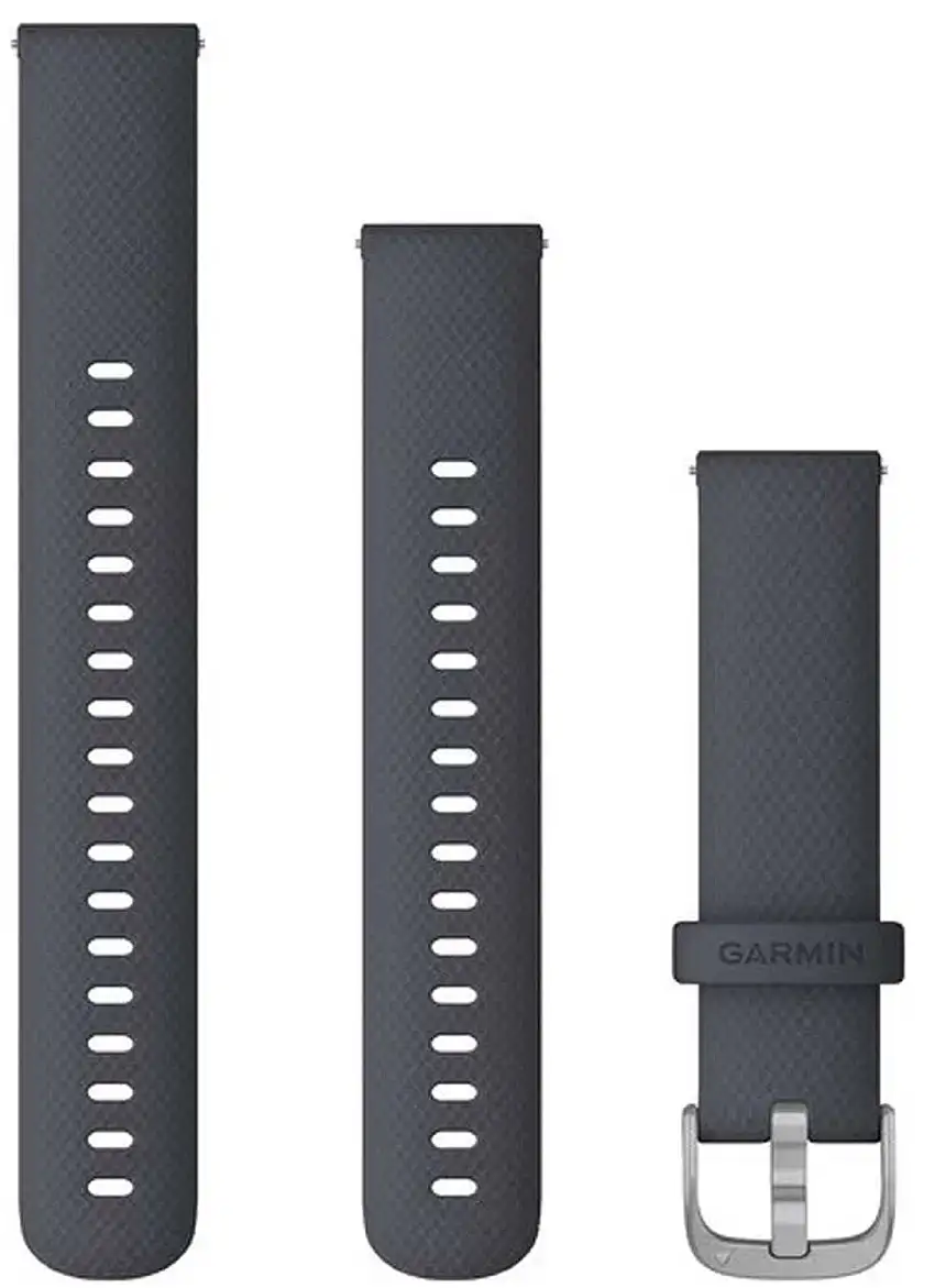 Armband Garmin Quick Release 18 mm silikon granitblå/silver