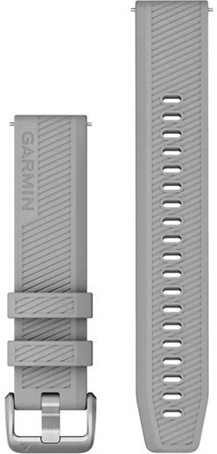 Armband Garmin Quick Release 20 mm silikon pudergrå/grå
