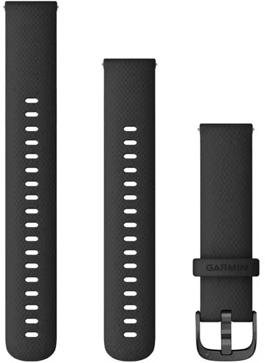 Armband Garmin Quick Release 18 mm silikon svart