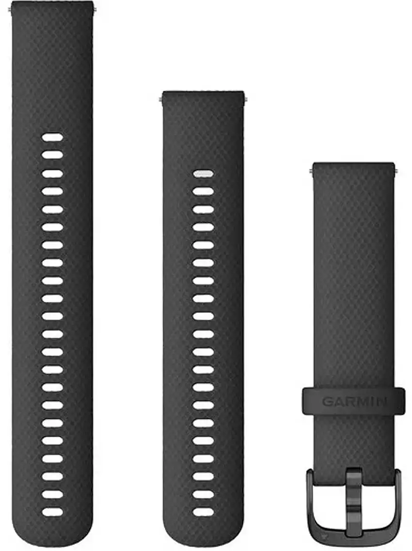 Armband Garmin Quick Release 20 mm silikon svart/grå