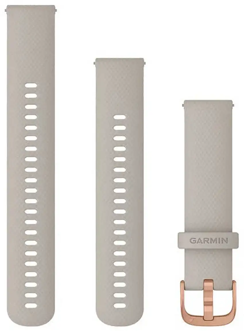 Armband Garmin Quick Release 20 mm silikon ljusgrå/roséguld