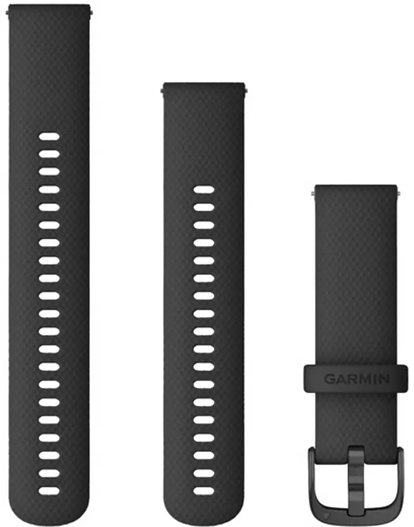 Armband Garmin Quick Release 22 mm silikon svart