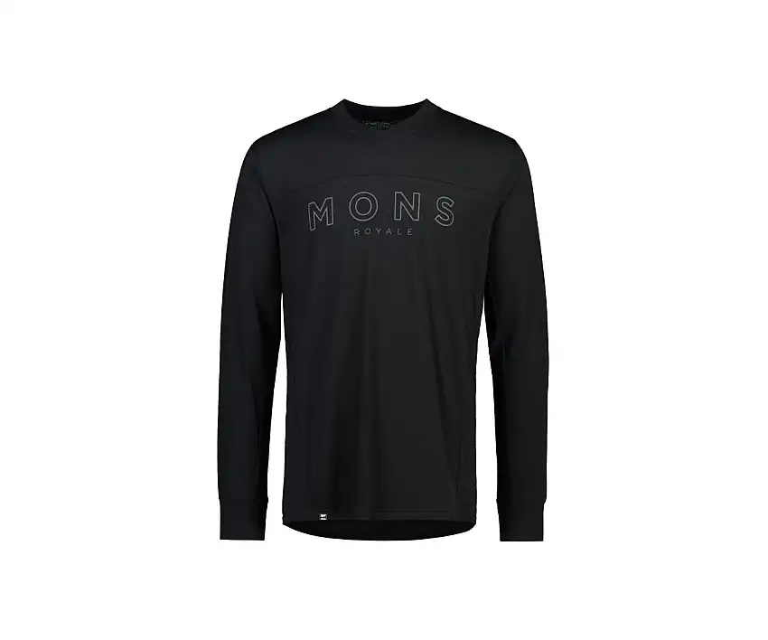 Cykeltröja Mons Royale Redwood Enduro VLS svart