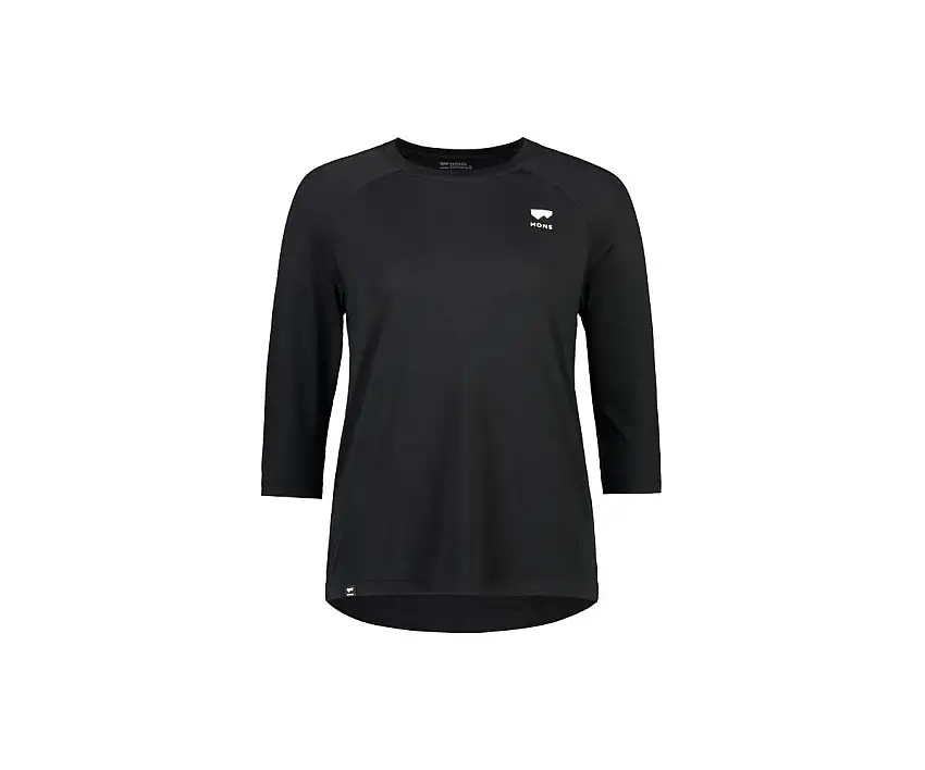 Cykeltröja Mons Royale Dam Tarn Shift Raglan 3/4 svart