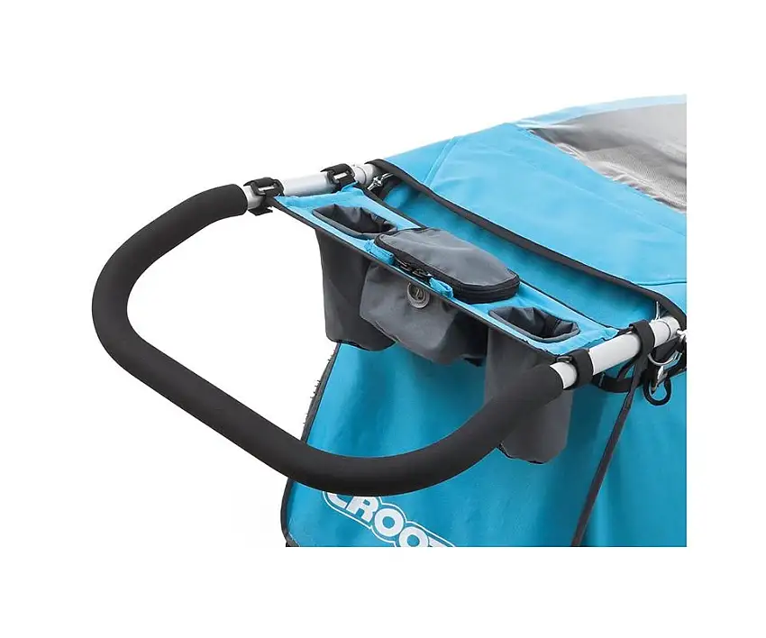 Styrkonsol Croozer for Kid Plus/Kid 1 blå/brun