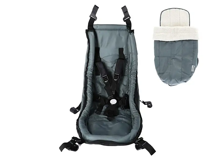 Barnsäte Croozer med vinterkit för barnvagnar Blå