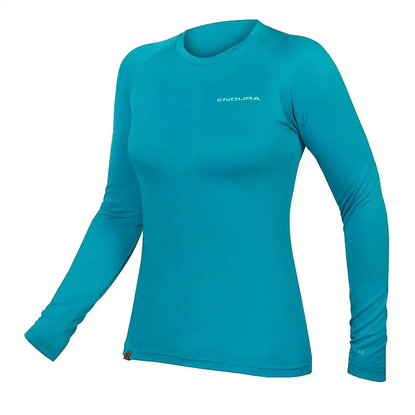 Tröja Endura BaaBaa Blend L/S Baselayer Dam PacificBlue