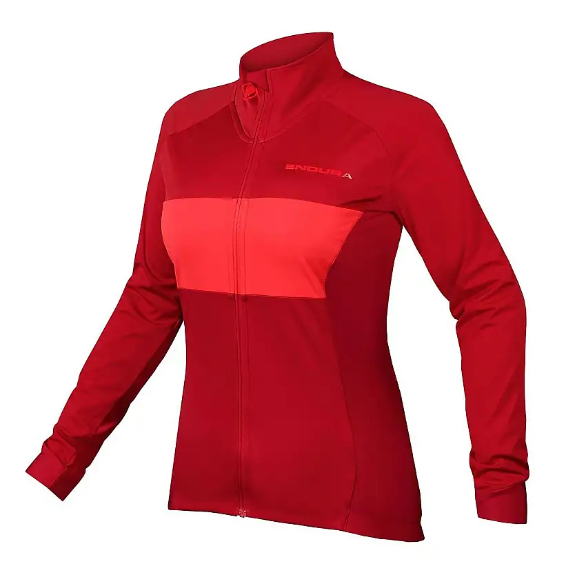 Tröja Endura FS260-Pro Jetstream L/S Jersey II Dam RustRed
