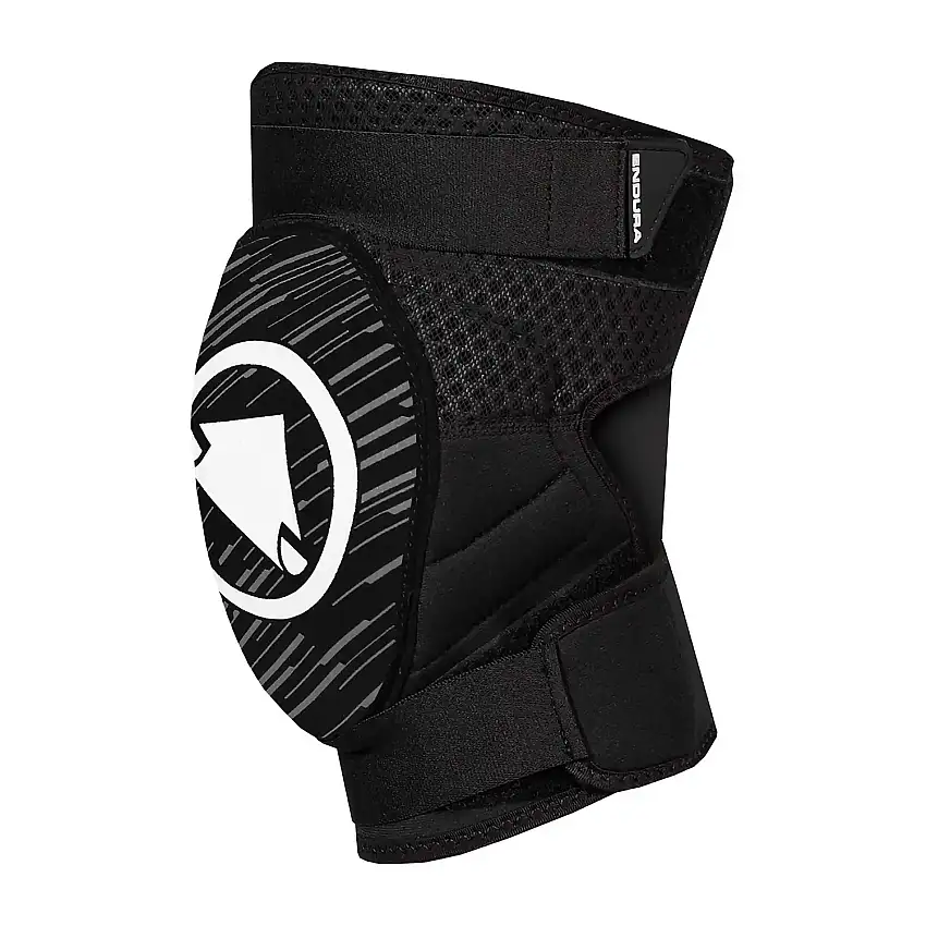 Knäskydd Endura SingleTrack Lite II svart/vit small/medium