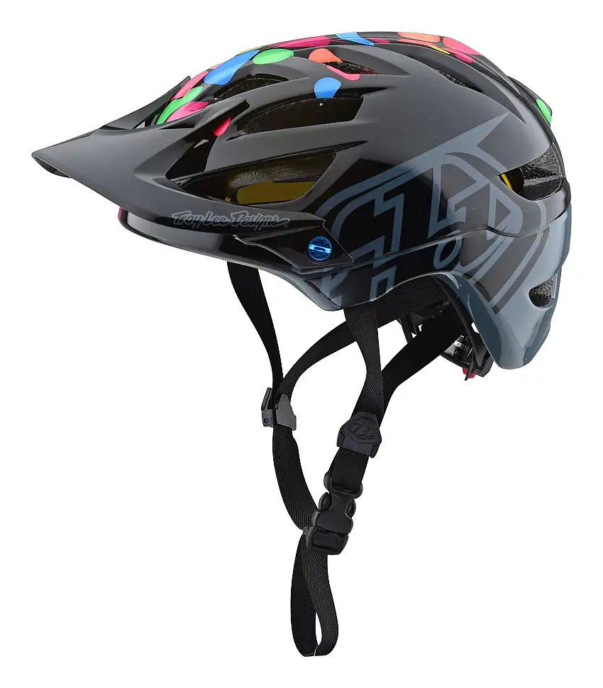Cykelhjälm Troy Lee Designs A1 Jelly Beans Youth MIPS svart