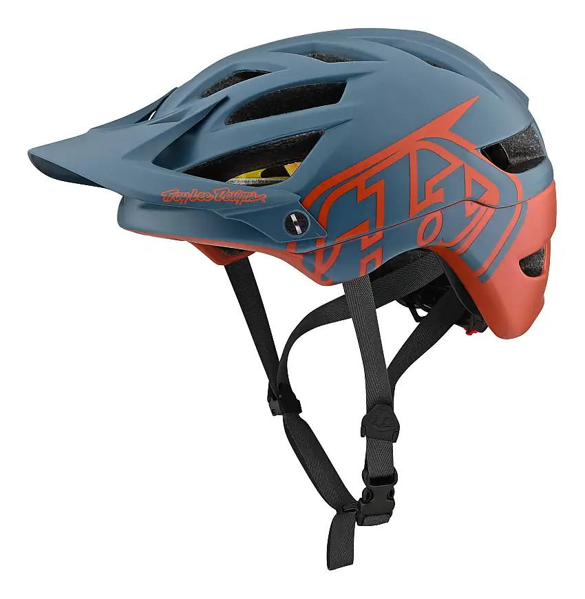 Cykelhjälm Troy Lee Designs A1 Classic MIPS mörkblå/röd