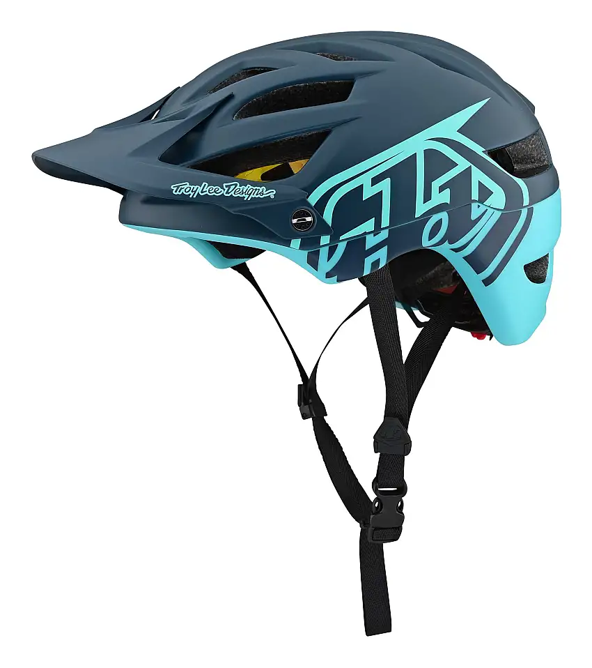 Cykelhjälm Troy Lee Designs A1 Classic MIPS grå/blå