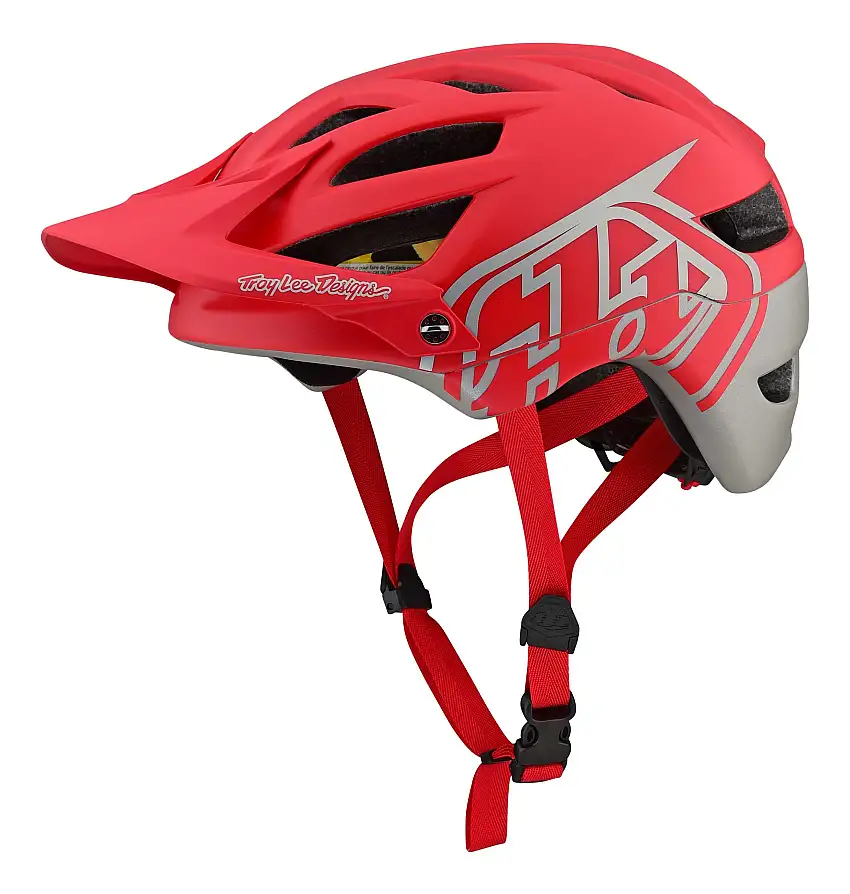 Cykelhjälm Troy Lee Designs A1 Classic MIPS röd/grå