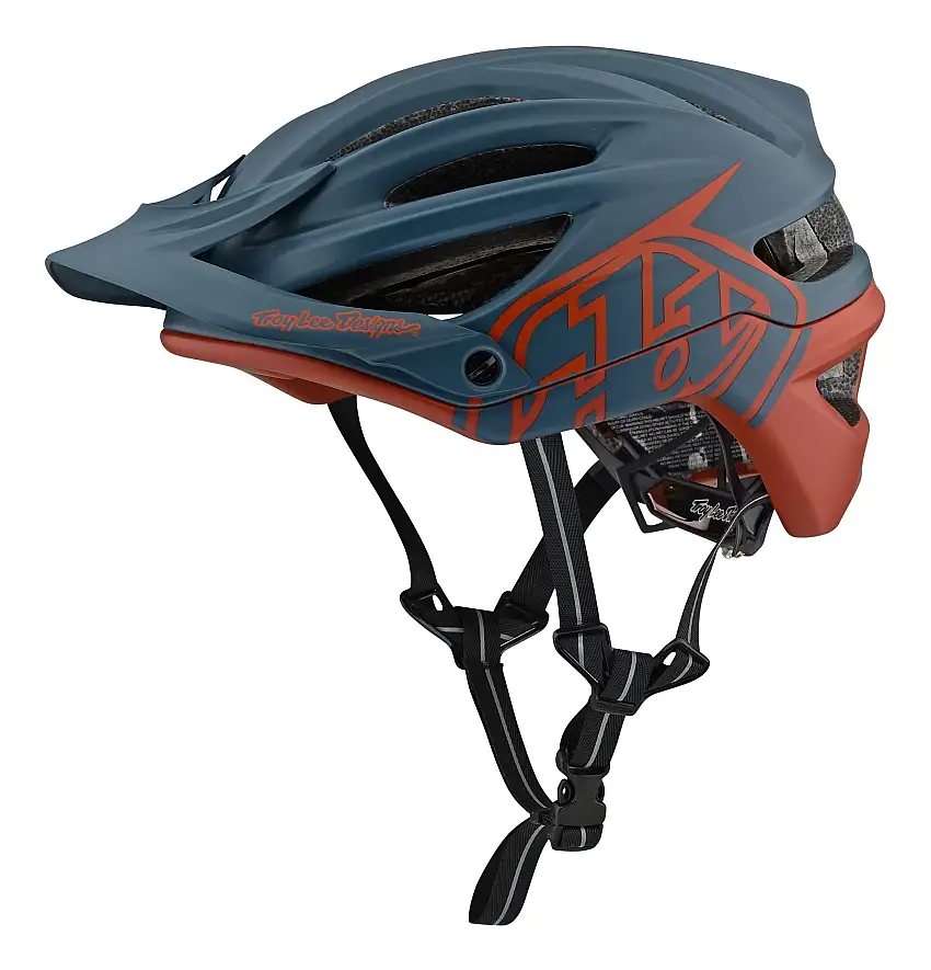 Cykelhjälm Troy Lee Designs A2 Decoy MIPS mörkblå/röd