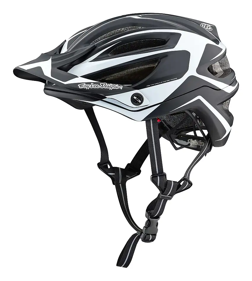 Cykelhjälm Troy Lee Designs A2 Dropout MIPS svart/vit