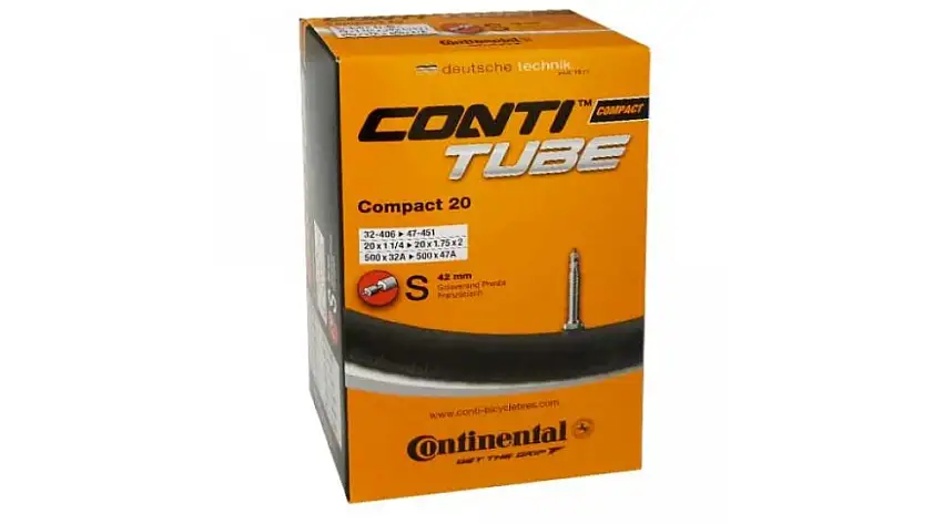 Continental 20" Slang 32/47-406/451 med 42mm presta ventil.