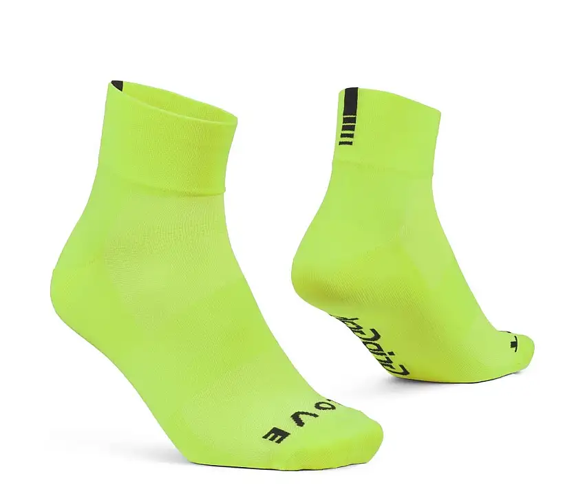 GripGrab Lightweight SL Short Sommarstrumpor Yellow Hi-Vis