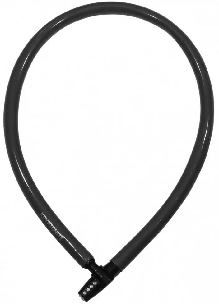 Vajerlås Kryptonite Keeper 665 6mm x 65 cm svart
