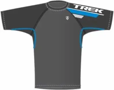 Tröja Bontrager Rhythm Tech Kort Ärm svart/blå xx-large