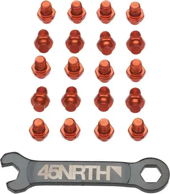 Pin Set 45Nrth orange 32-pack