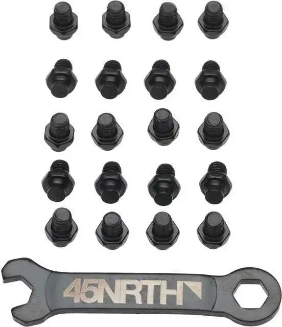 Pin Set 45Nrth svart 32-pack