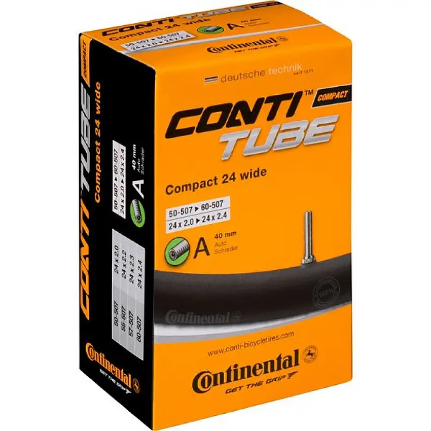 Continental 24" Slang 48/62-507 med 34 mm schrader ventil.