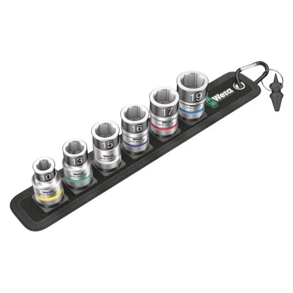 Fyrkantig hylssats med säkringsfunktion Wera Zyklop Belt C 1