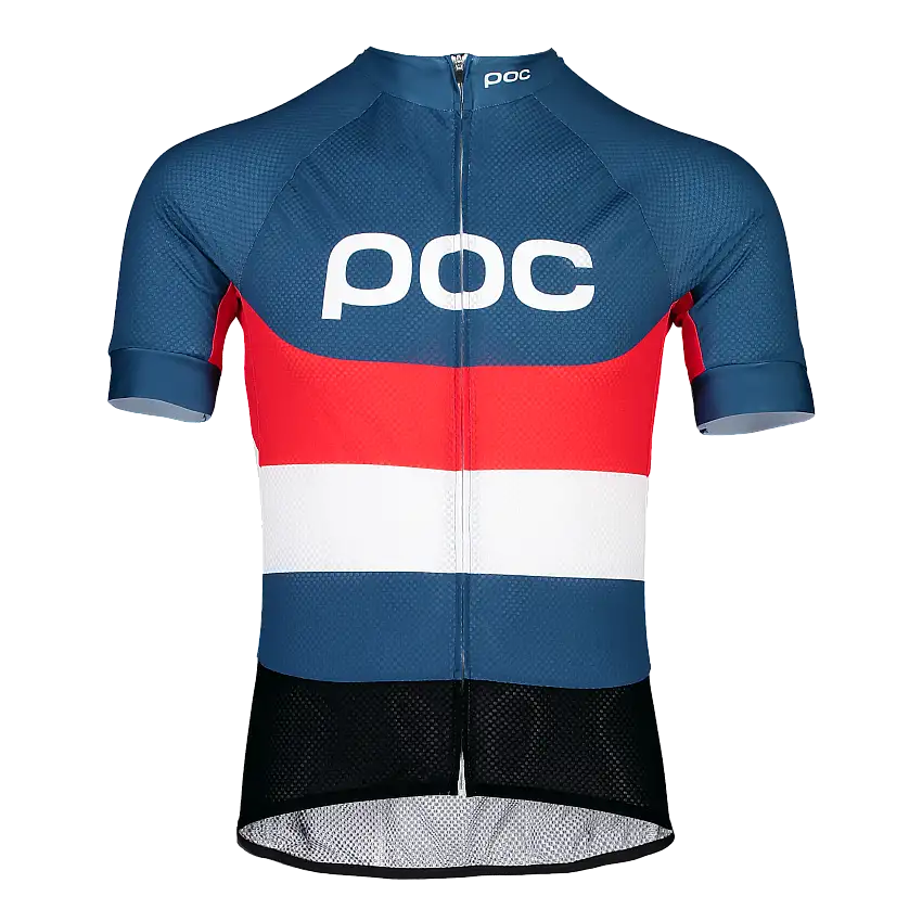 Tröja POC Essential Road Logo röd/blå
