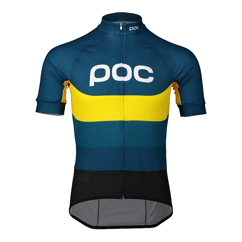 Tröja POC Essential Road Logo blå/gul