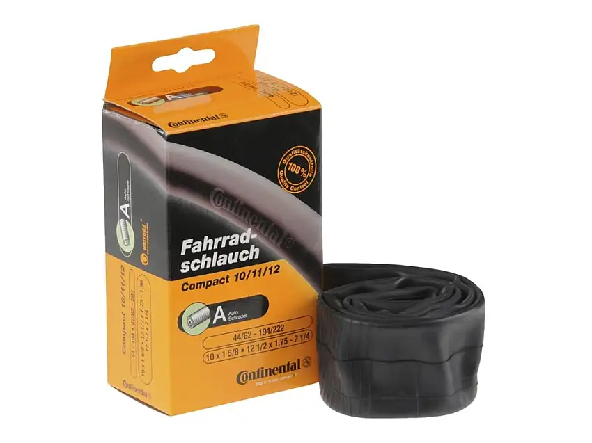 Continental 12" Slang 44/62-194/222 med 34 mm schrader ventil.