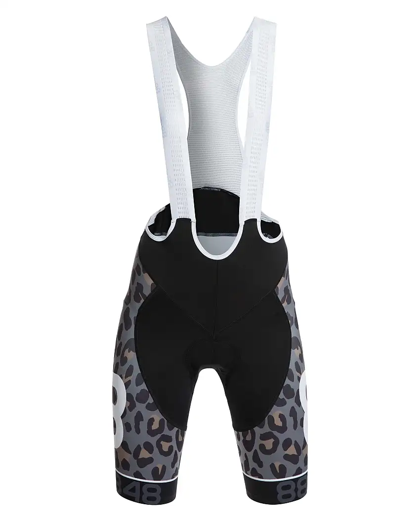 Bib Shorts 8848 Paradiso dam svart/leopard