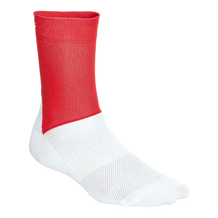 Strumpor POC Essential Road röd/vit
