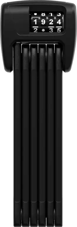 Vikbart lås Abus 6000C Bordo Combo Black