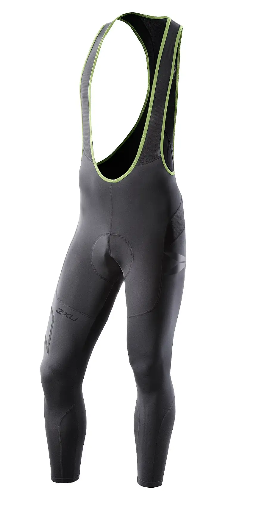 Bib Tights 2XU Compression Vibrant Green