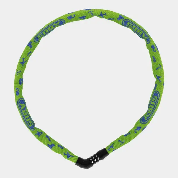 Kättinglås ABUS Steel-O-Chain 4804C 75 cm 4 mm grön Symbols