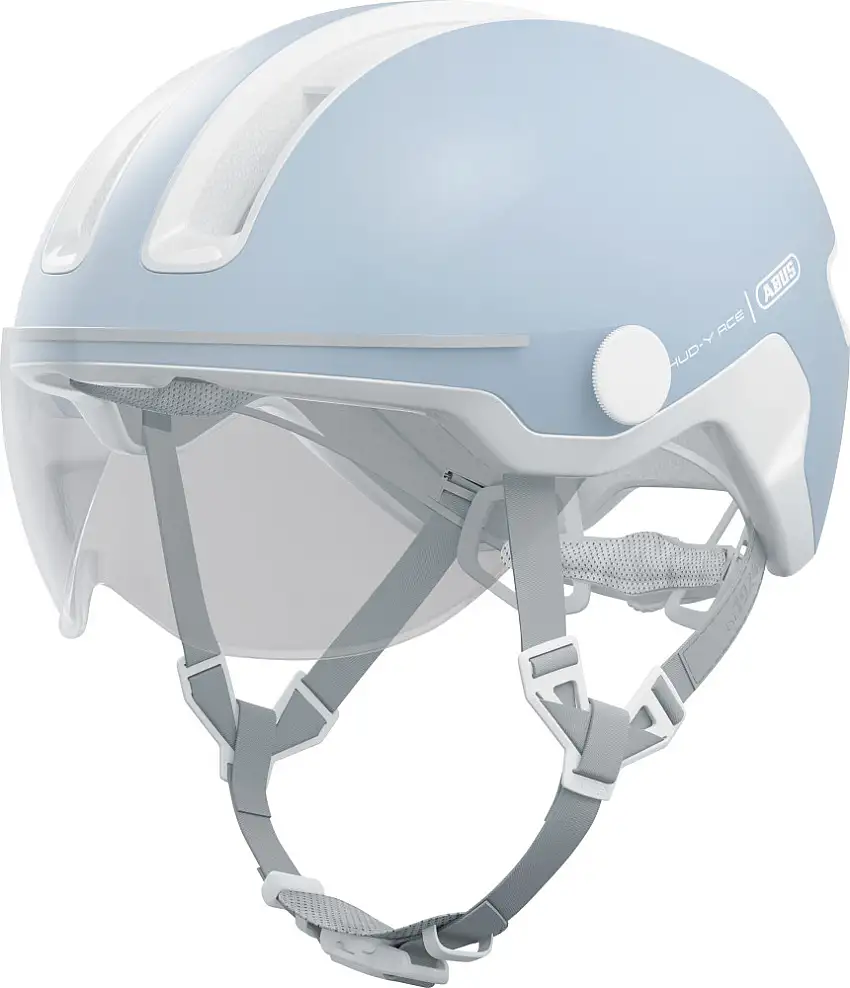 ABUS HUD-Y ACE cykelhjälm LED Pure Aqua