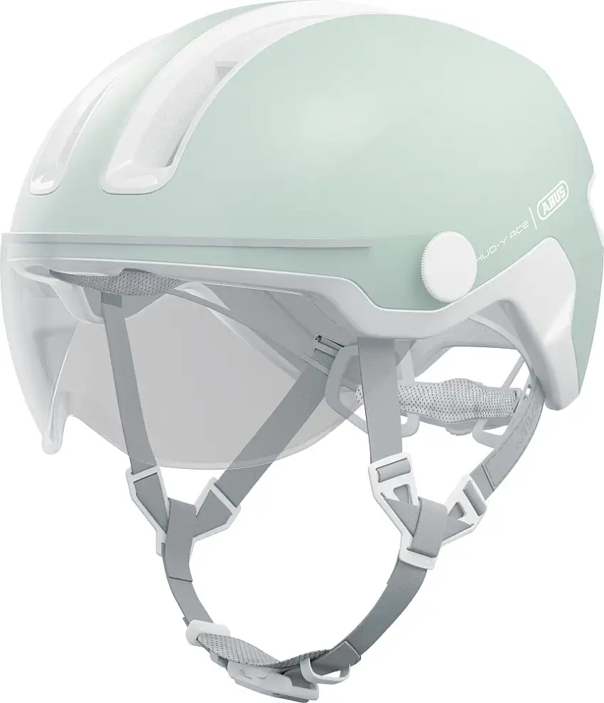 ABUS HUD-Y ACE cykelhjälm LED Pure Mint