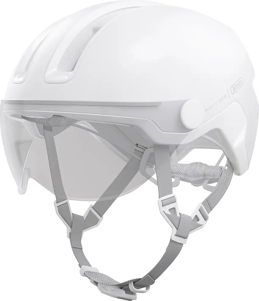 ABUS HUD-Y ACE cykelhjälm LED Pure White