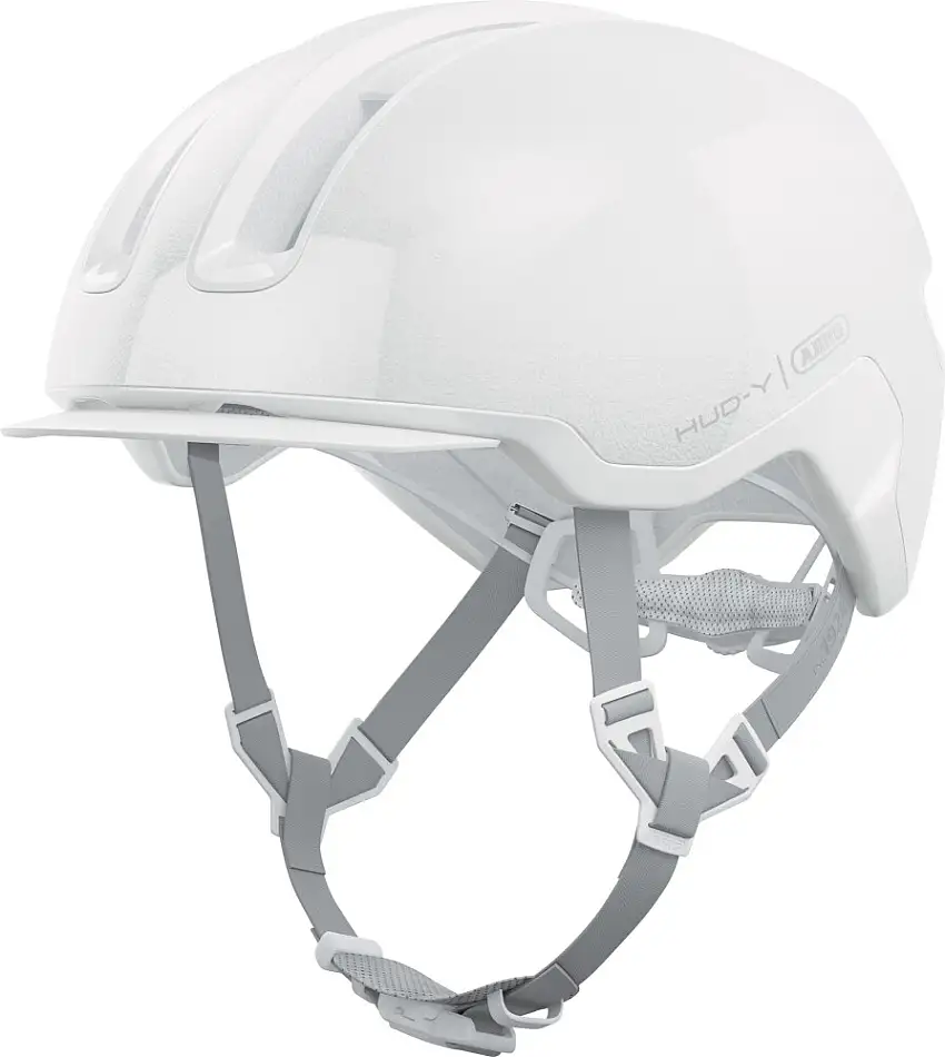 ABUS HUD-Y cykelhjälm LED Puristic