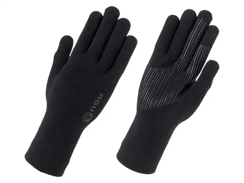 AGU Merino Knit cykelhandskar svart