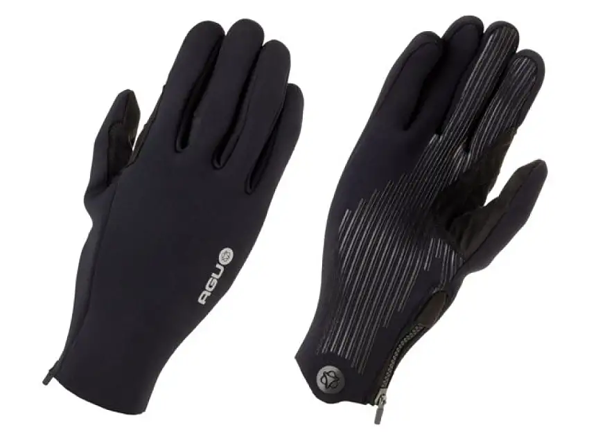 AGU Neoprene Zip cykelhandskar svart
